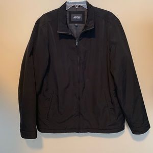 APT 9 men’s black lined lightweight coat